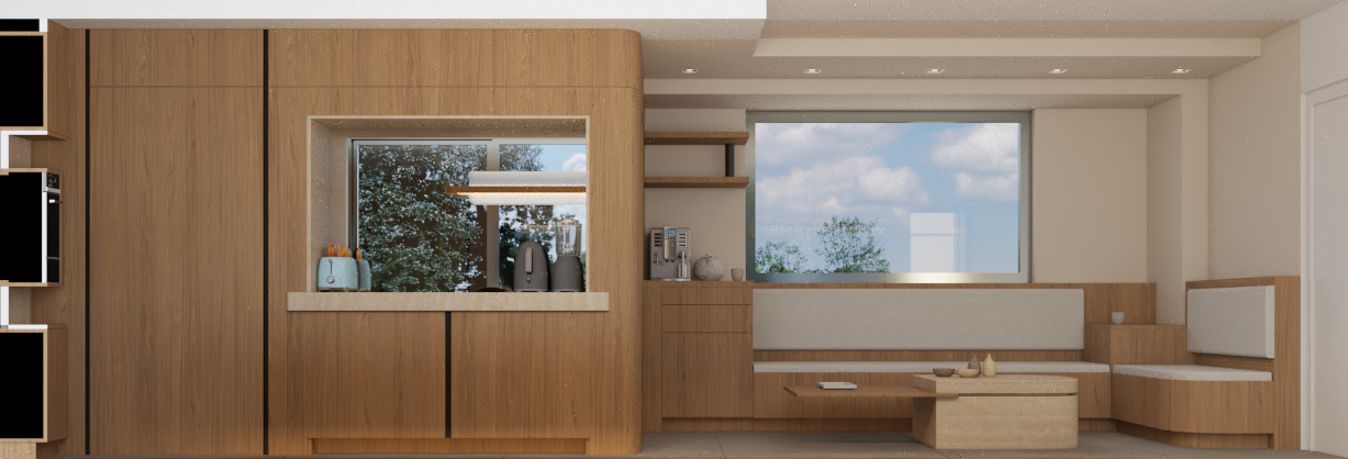coupe architecturale cuisine sur mesure